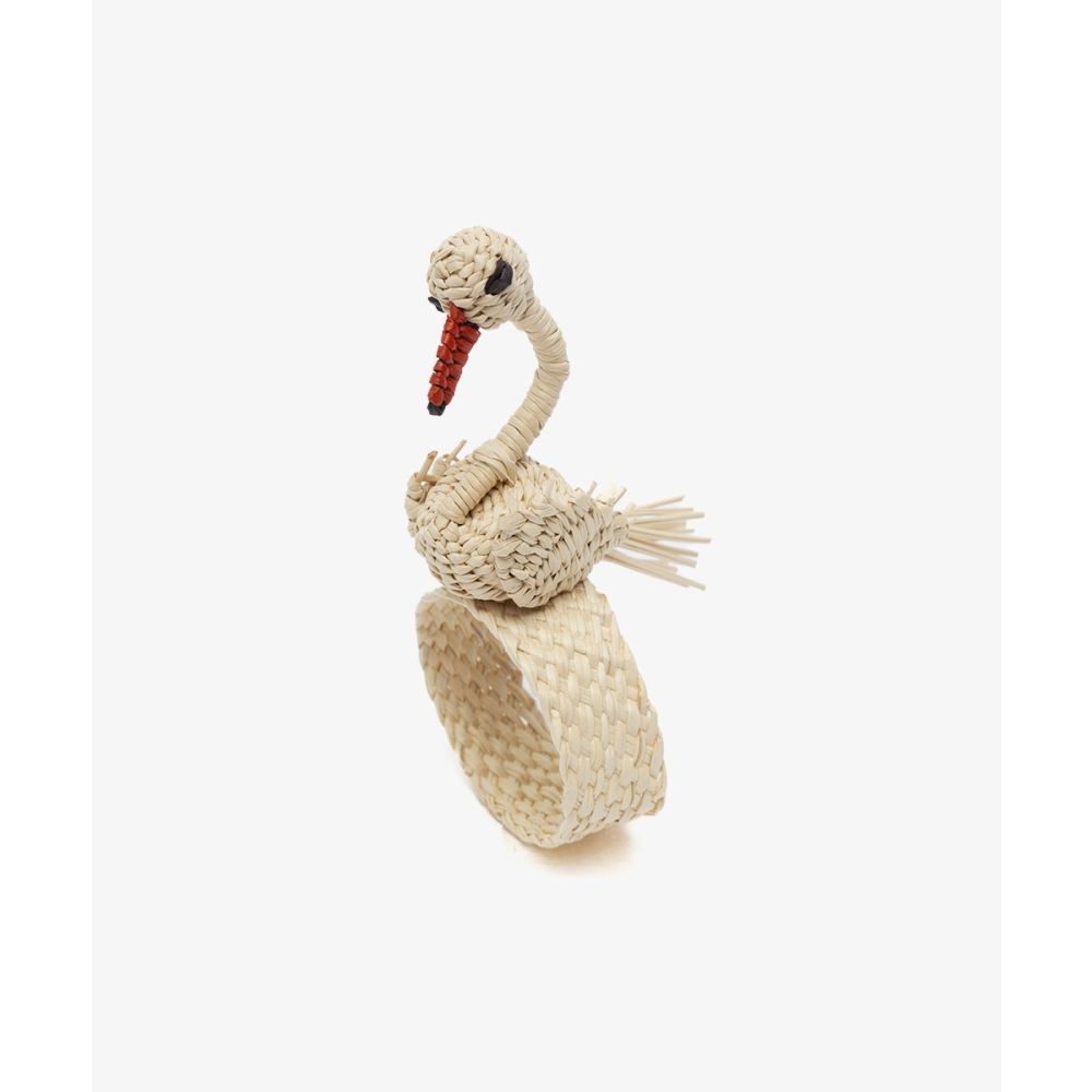 Servilletero CISNE - BEIGE Y NARANJA