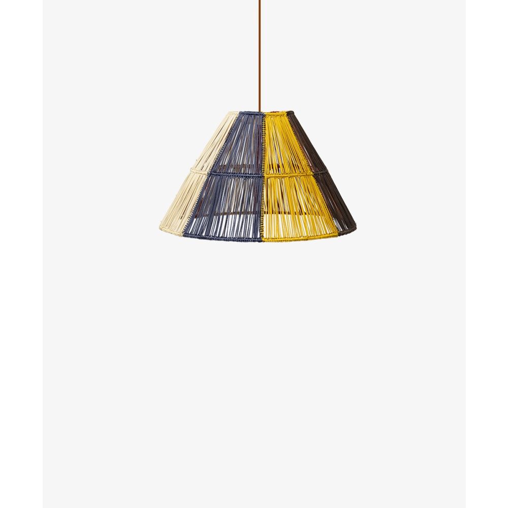 LAMPSHADE MULTICOLOR S - BROWN & YELLOW