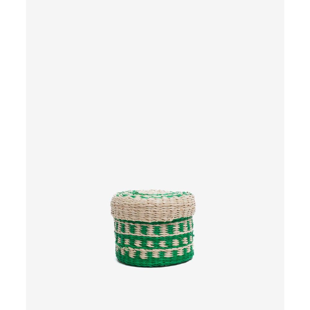 CONTENEDOR IRACA ESPIRAL 8CM X 6CM H - VERDE