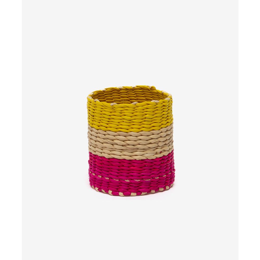 SERVILLETERO - ROSA/AMARILLO & BEIGE