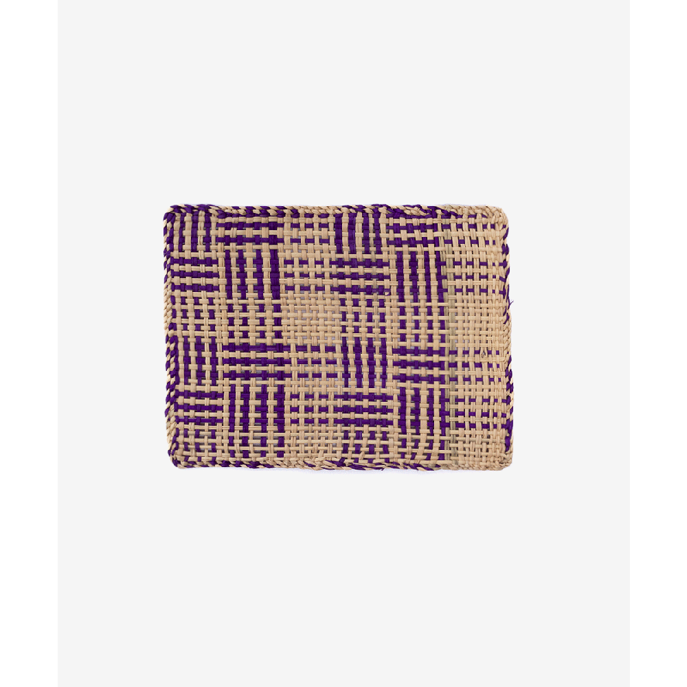 PORTAVASO CUADRADO IRACA- set 6 - morado