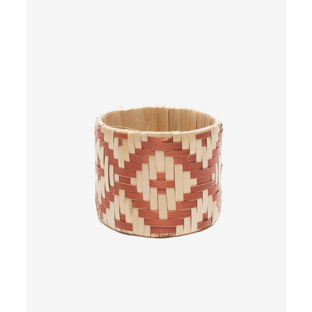 NAPKIN RING TETERA - WALNUT & BEIGE