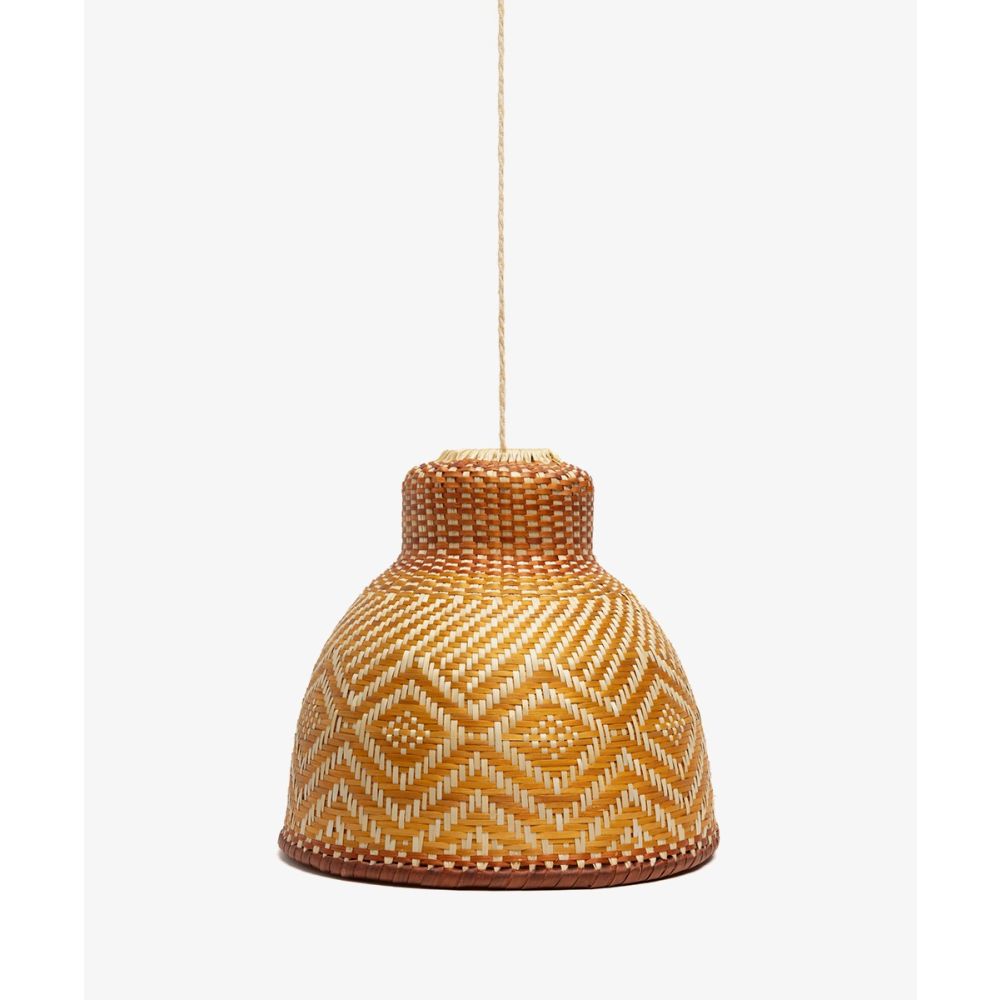 LAMPSHADE M - MUSTARD & Beige