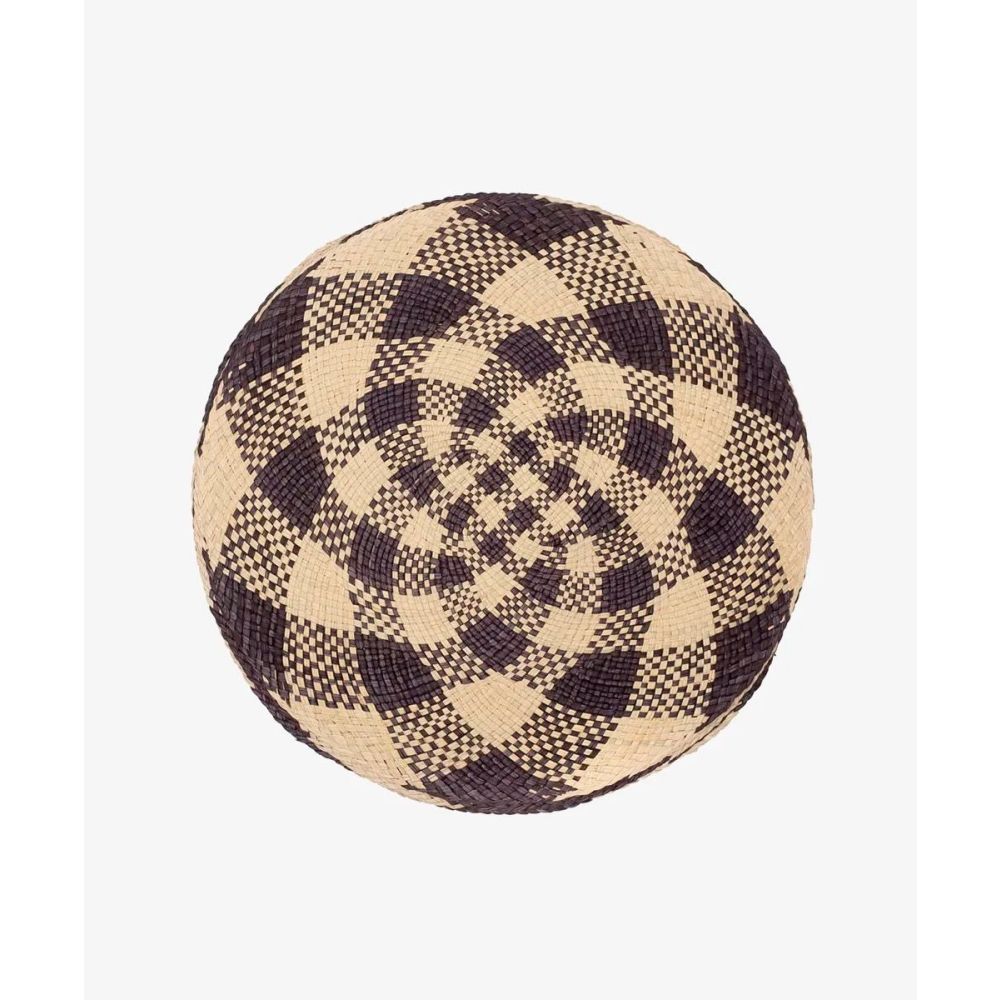 Round placemat - UNIT - BLACK & BEIGE