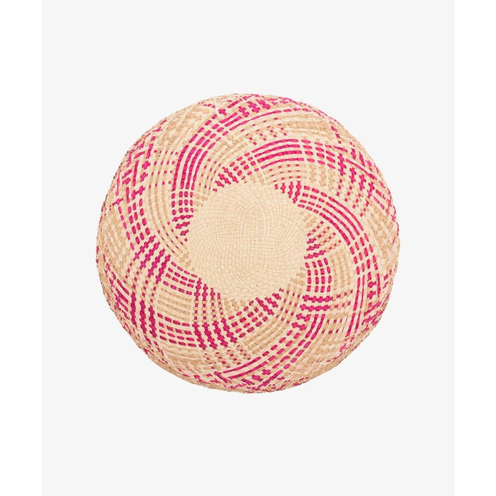 Round placemat - 1 UNIT - PURPLE & TOAST