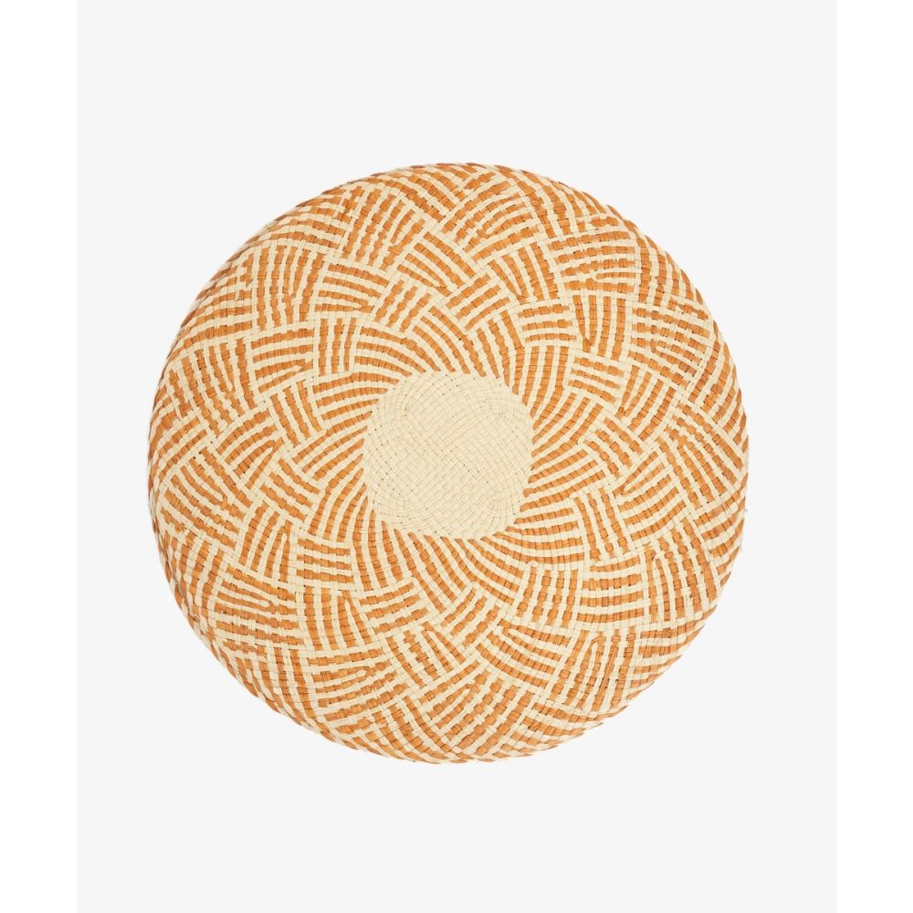 Round Placemat - UNIT - ORANGE & BEIGE