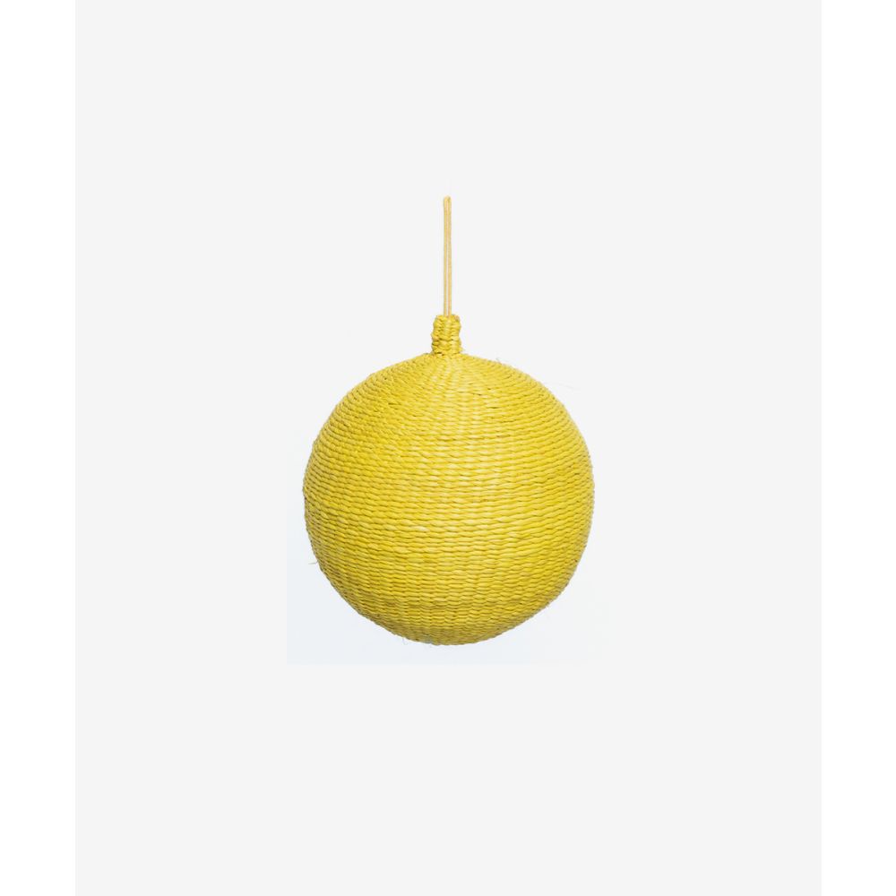 XMAS BALL 10 cm - AMARILLO