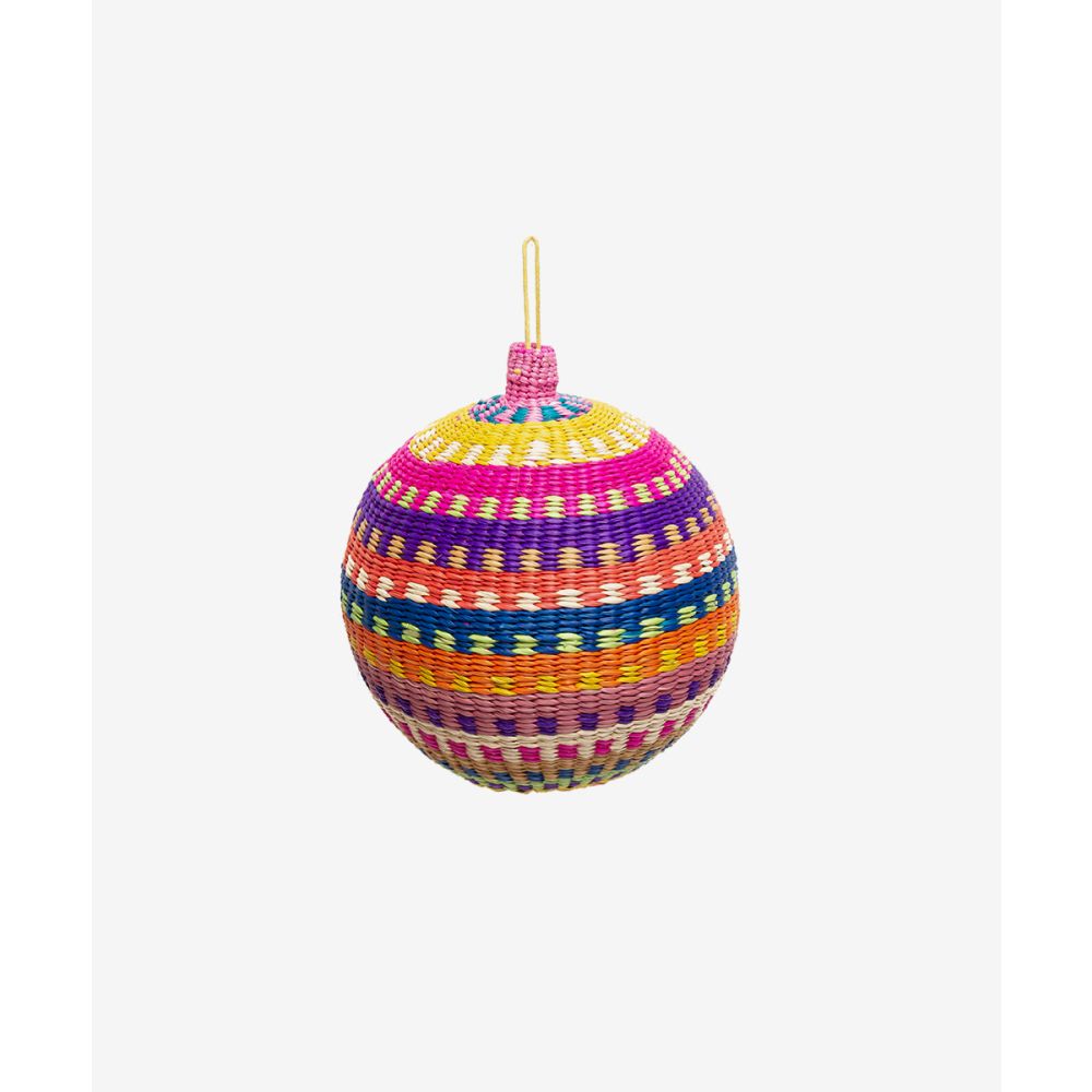 Bola de navidad 12 cm - 1 unidad - COLOR Y DISEÑO ALEATORIO