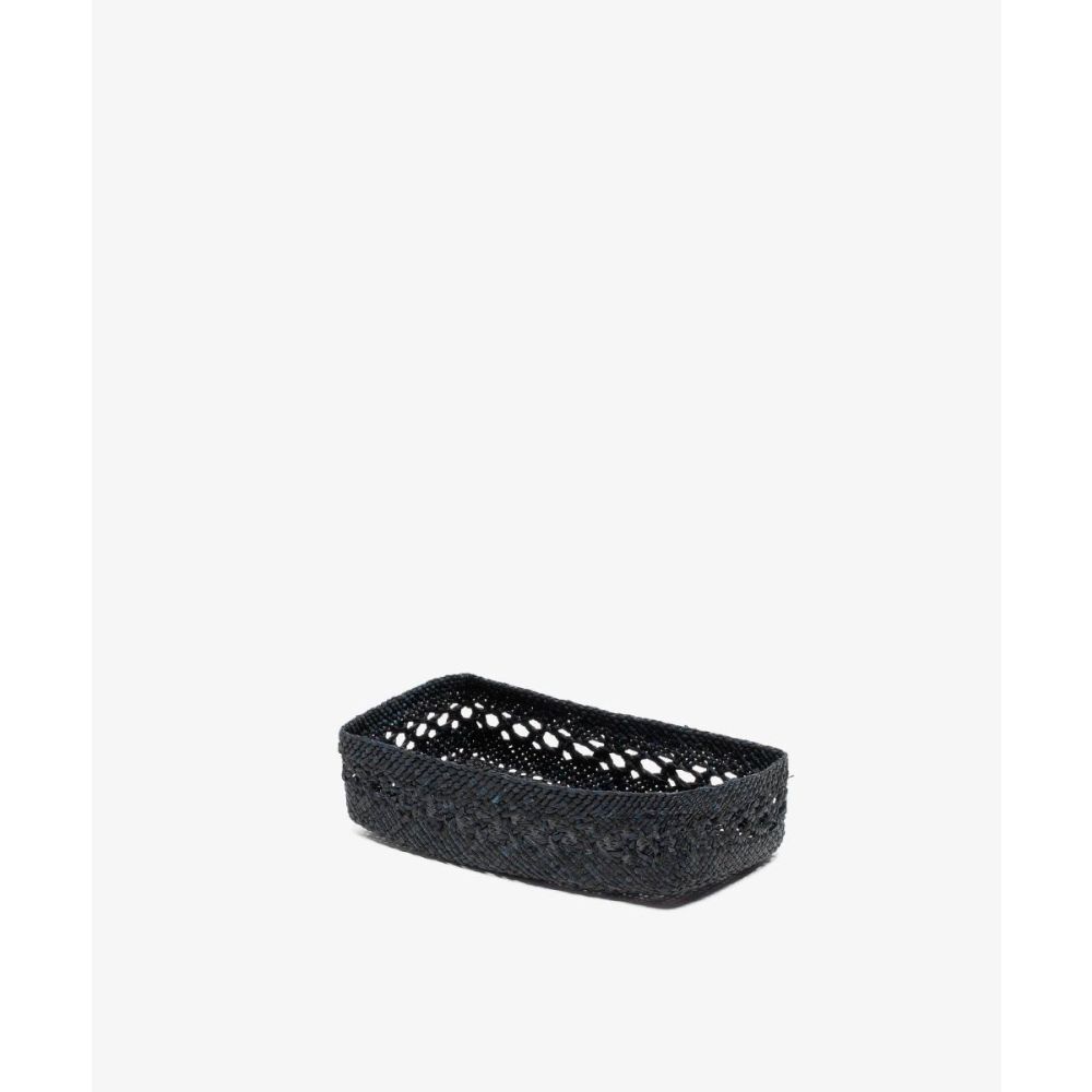 CAJA DE IRACA RECTANGULAR S - MAYA NEGRO