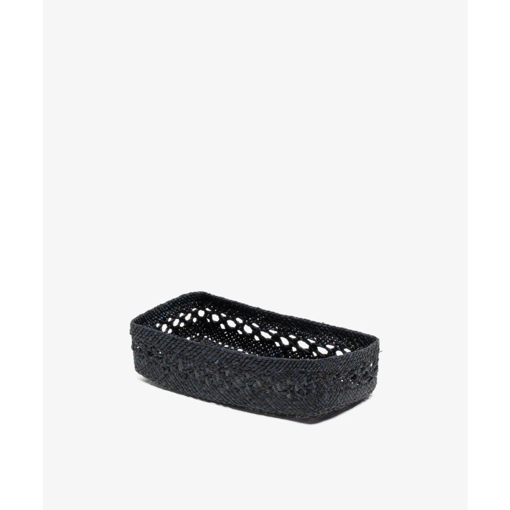 CAJA DE IRACA RECTANGULAR M - MAYA NEGRO