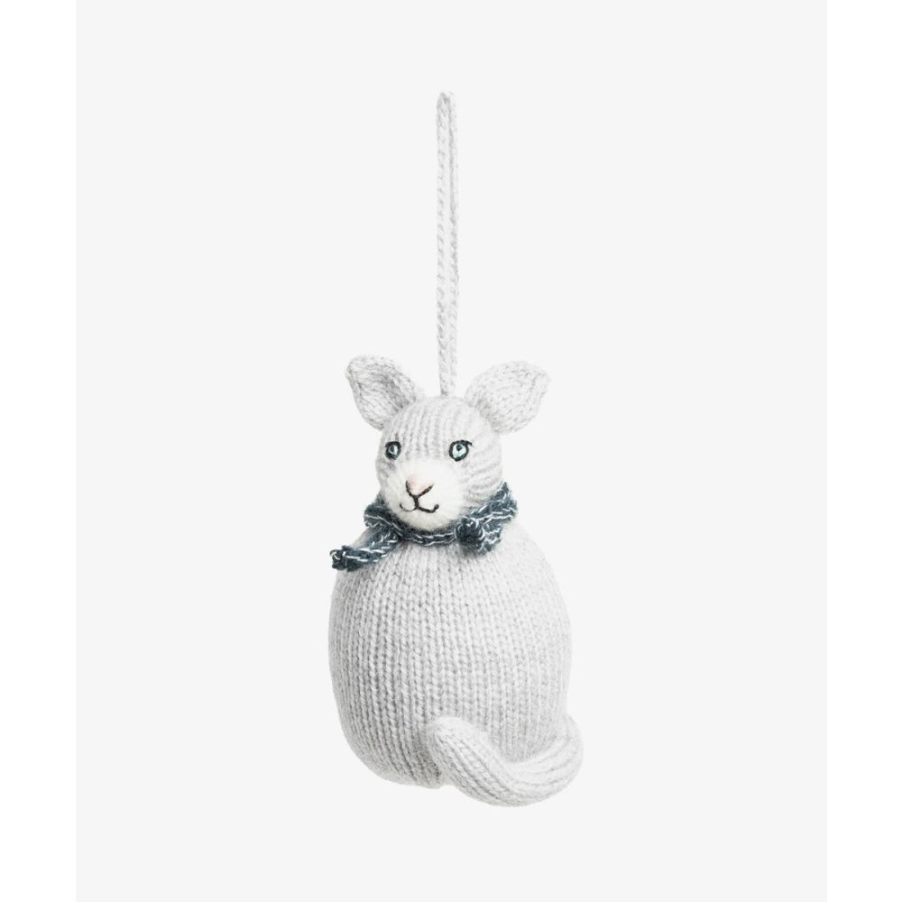 CHRISTMAS ORNAMENT - GREY CAT
