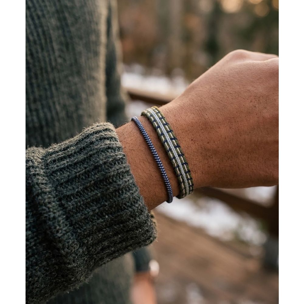 SET BRACELETS - BLUE & GREY