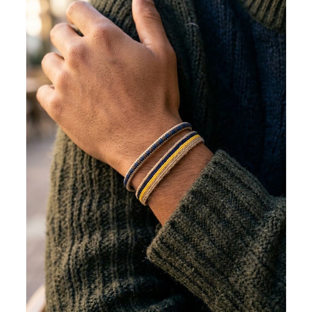 SET BRACELETS - BEIGE & BROWN
