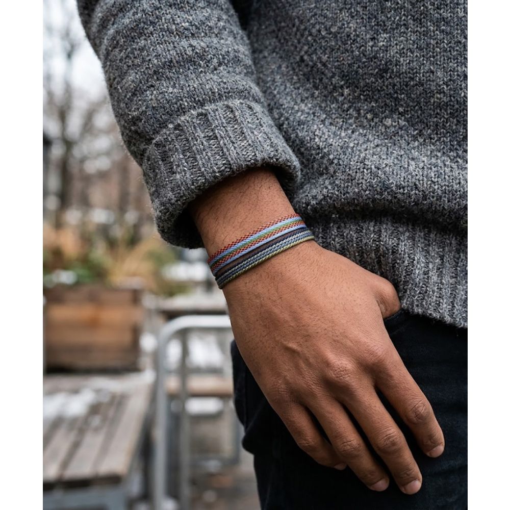 SET BRACELETS - BLUE & TOAST