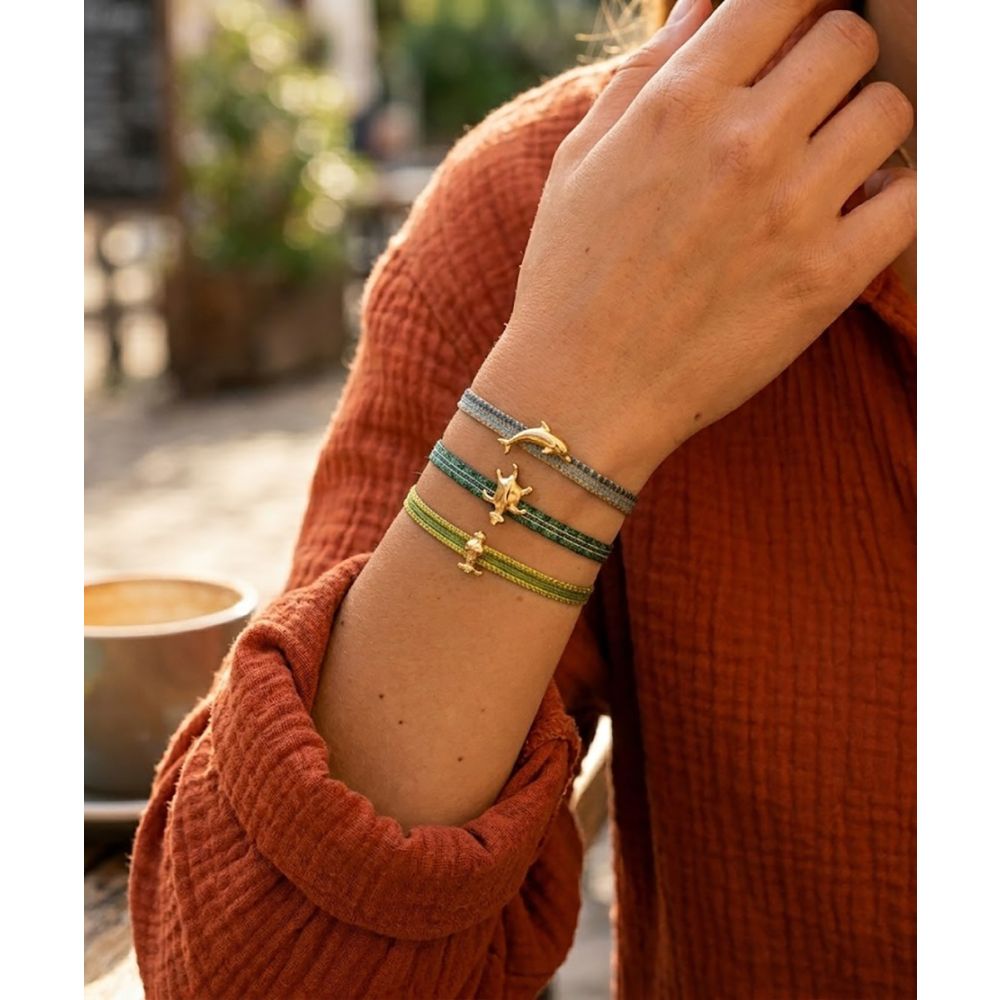 SET PULSERAS CHARM ORO