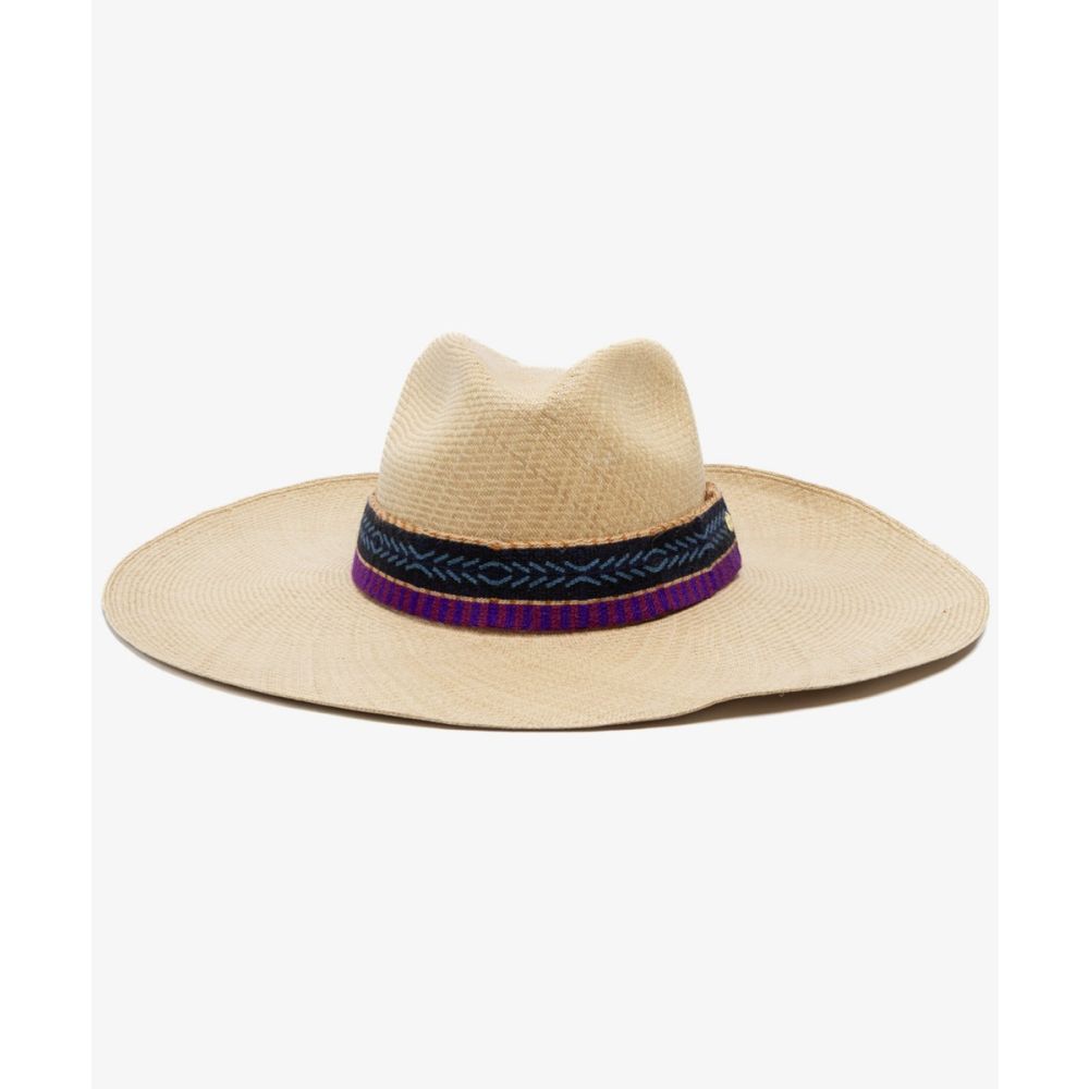 PANAMA Hat Extra Plain - XXL BRIM - TOASTED 