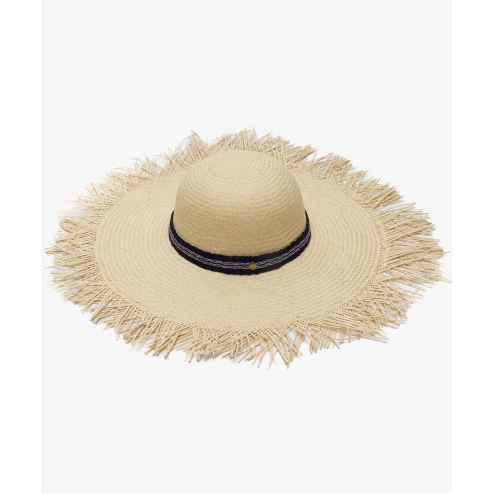 PAMELA HAT WITH FRINGES & BAND - BEIGE