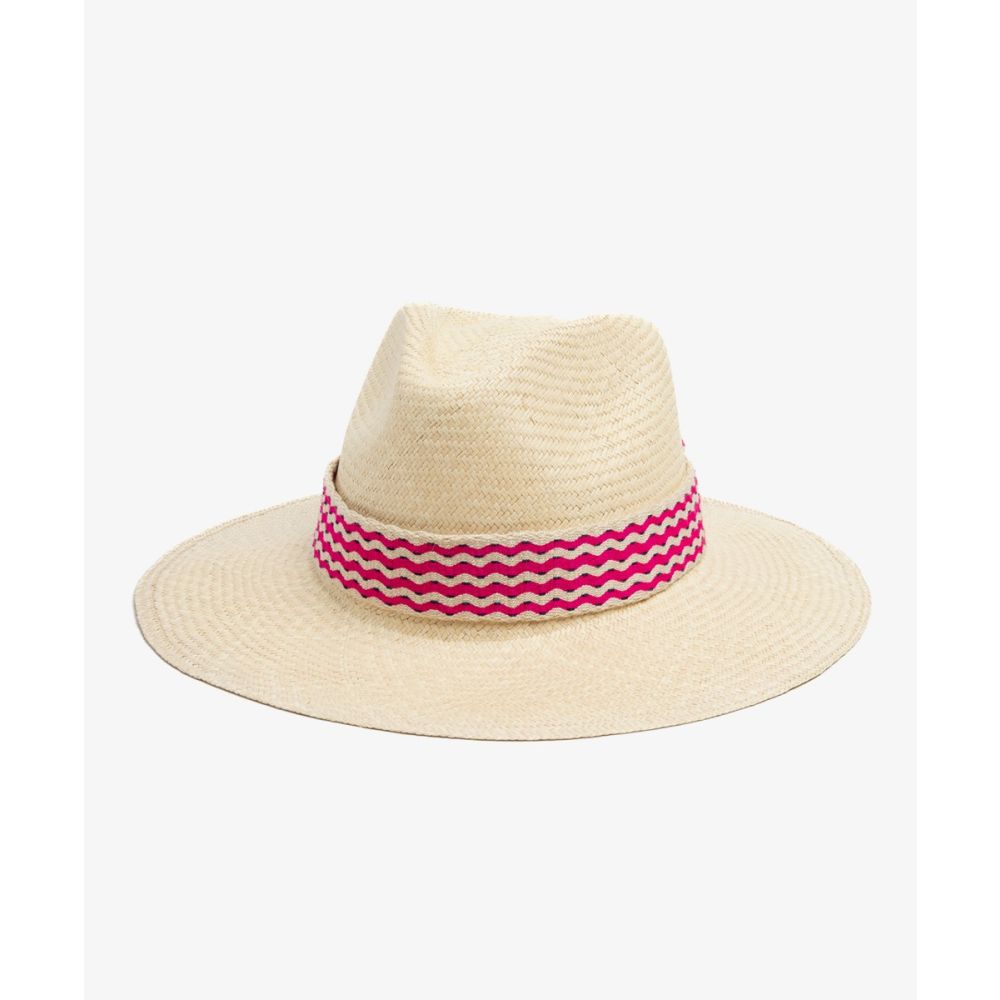 SOMBRERO PANAMA CON CINTA - BEIGE