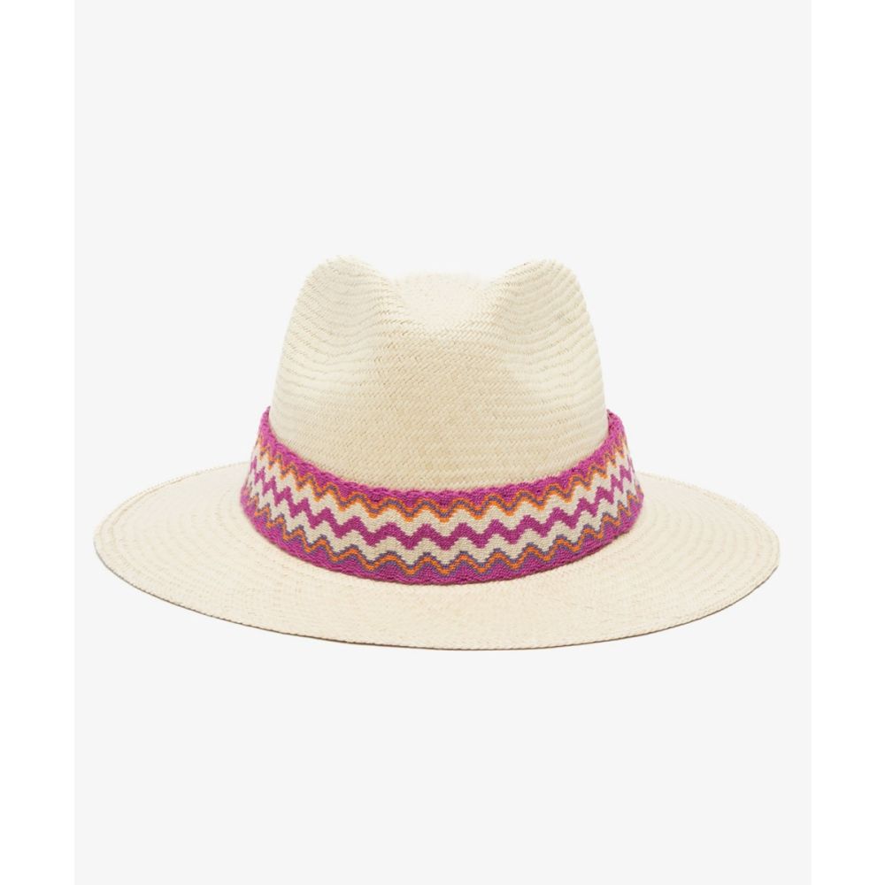 PANAMA HAT WITH RIBBON - BEIGE