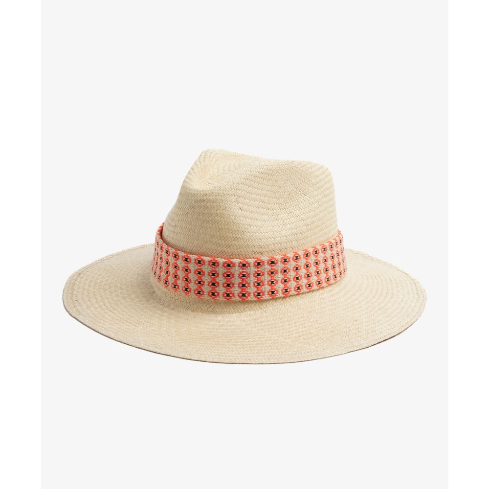 SOMBRERO PANAMA CON CINTA - BEIGE