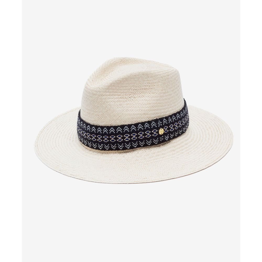 SOMBRERO PANAMA CON CINTA - BEIGE