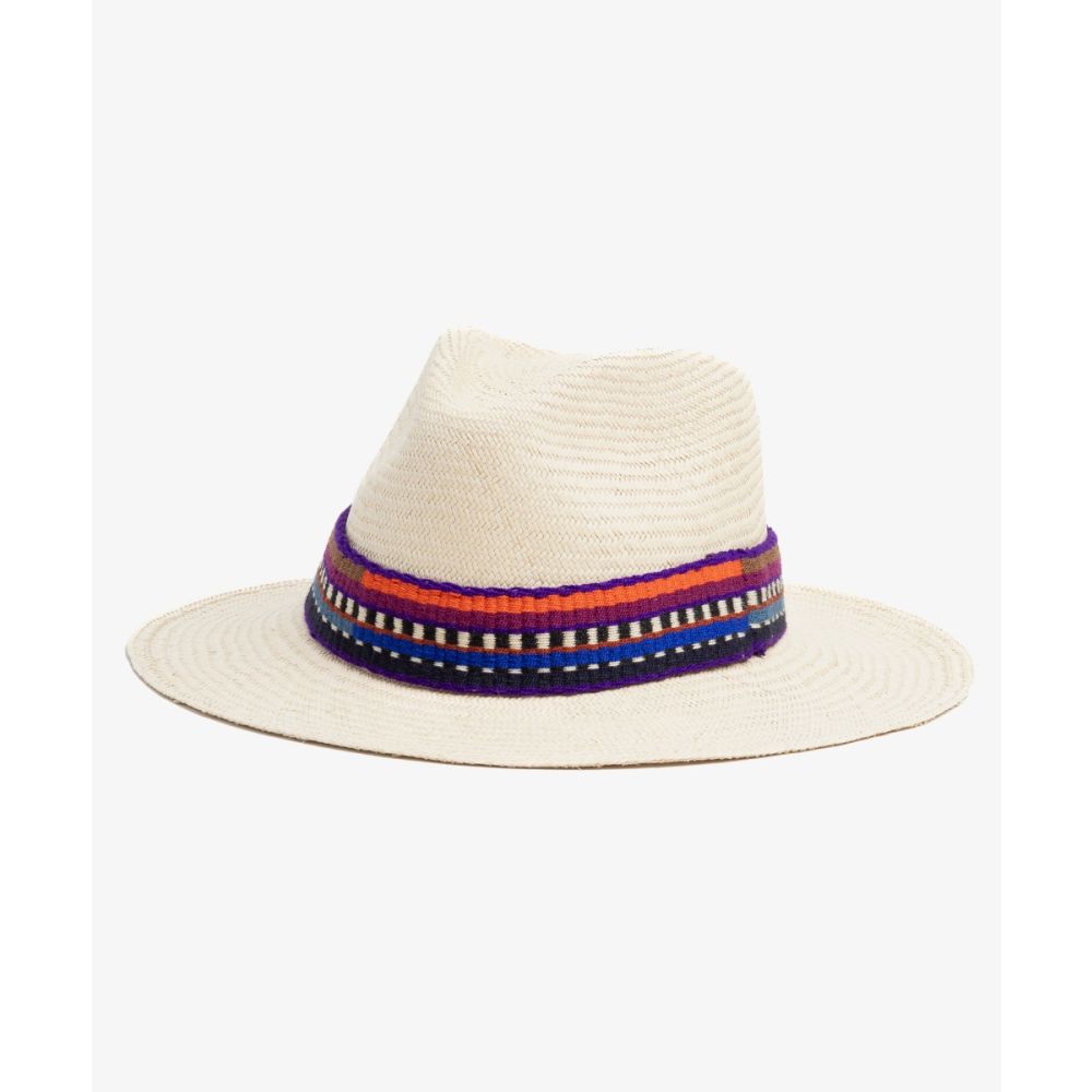 PANAMA HAT WITH RIBBON - TOAST