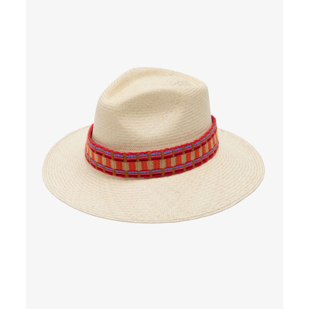 SOMBRERO PANAMA CON CINTA - BEIGE