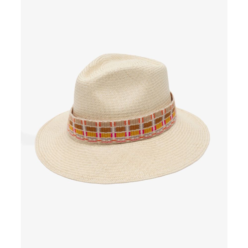 SOMBRERO PANAMA CON CINTA - BEIGE