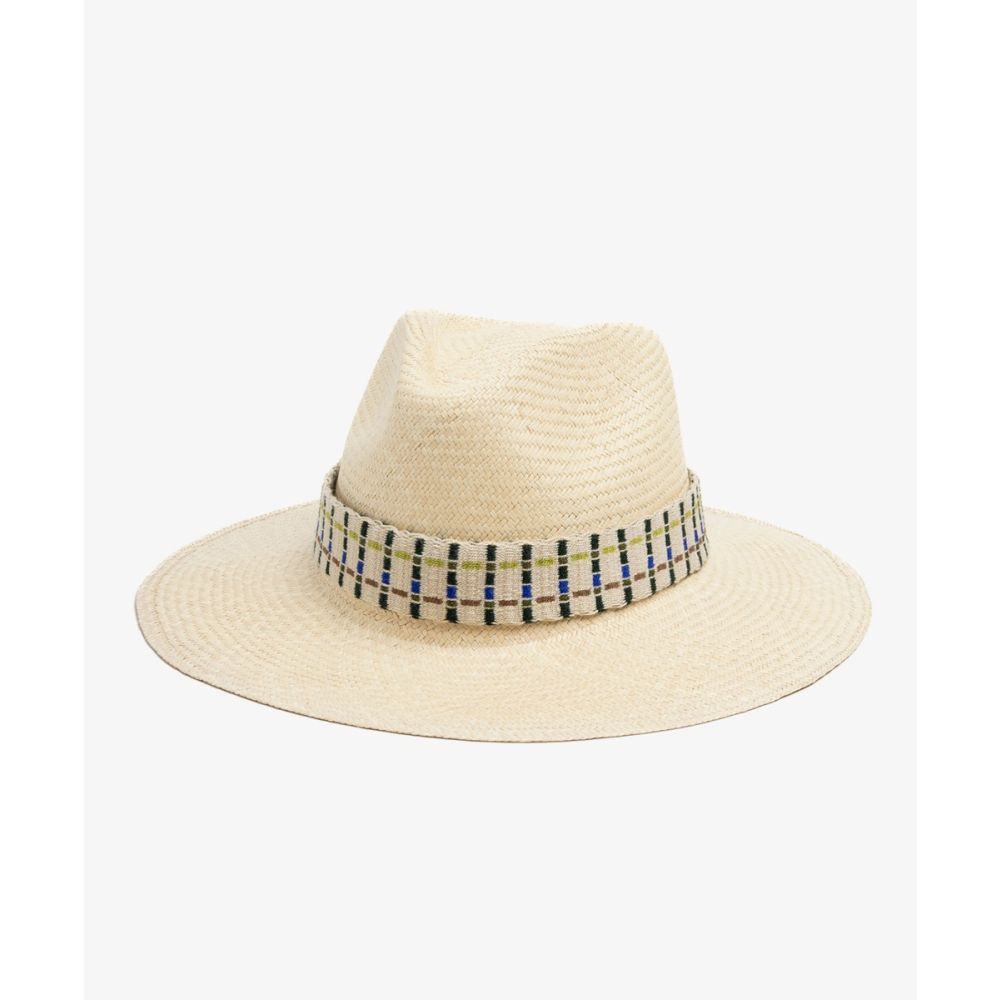 SOMBRERO PANAMA CON CINTA - BEIGE