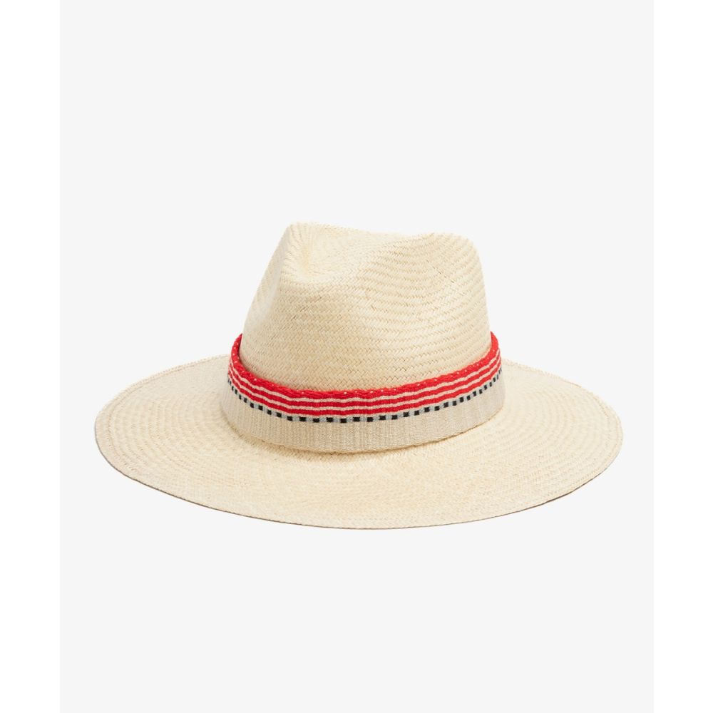 SOMBRERO PANAMA CON CINTA - BEIGE