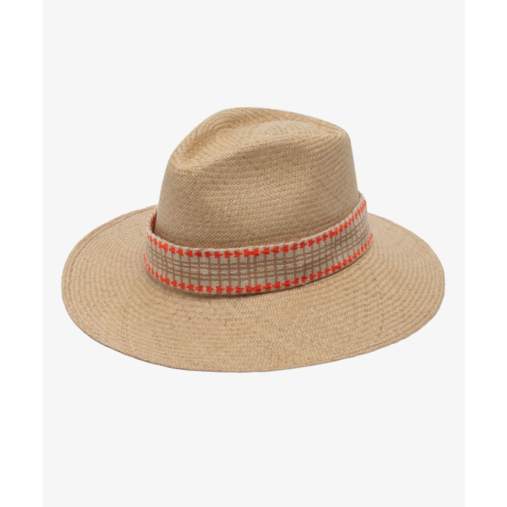 SOMBRERO PANAMA CON CINTA - TOSTADO