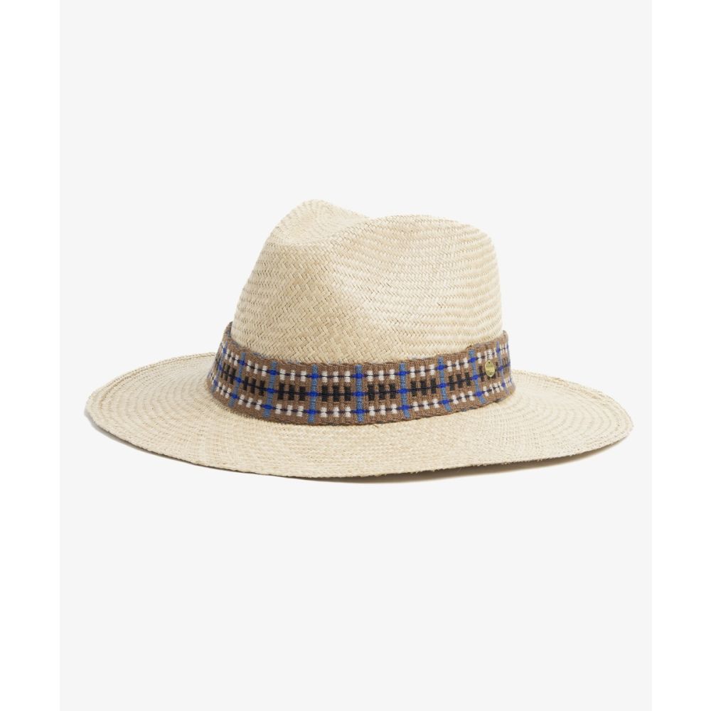 PANAMA HAT WITH  RIBBON - TOAST