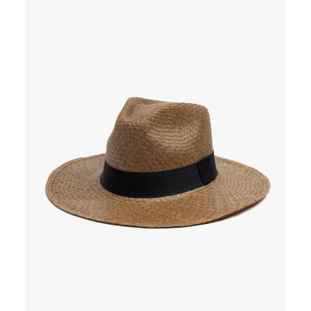 SOMBRERO PANAMA CON CINTA NEGRA - NOGAL