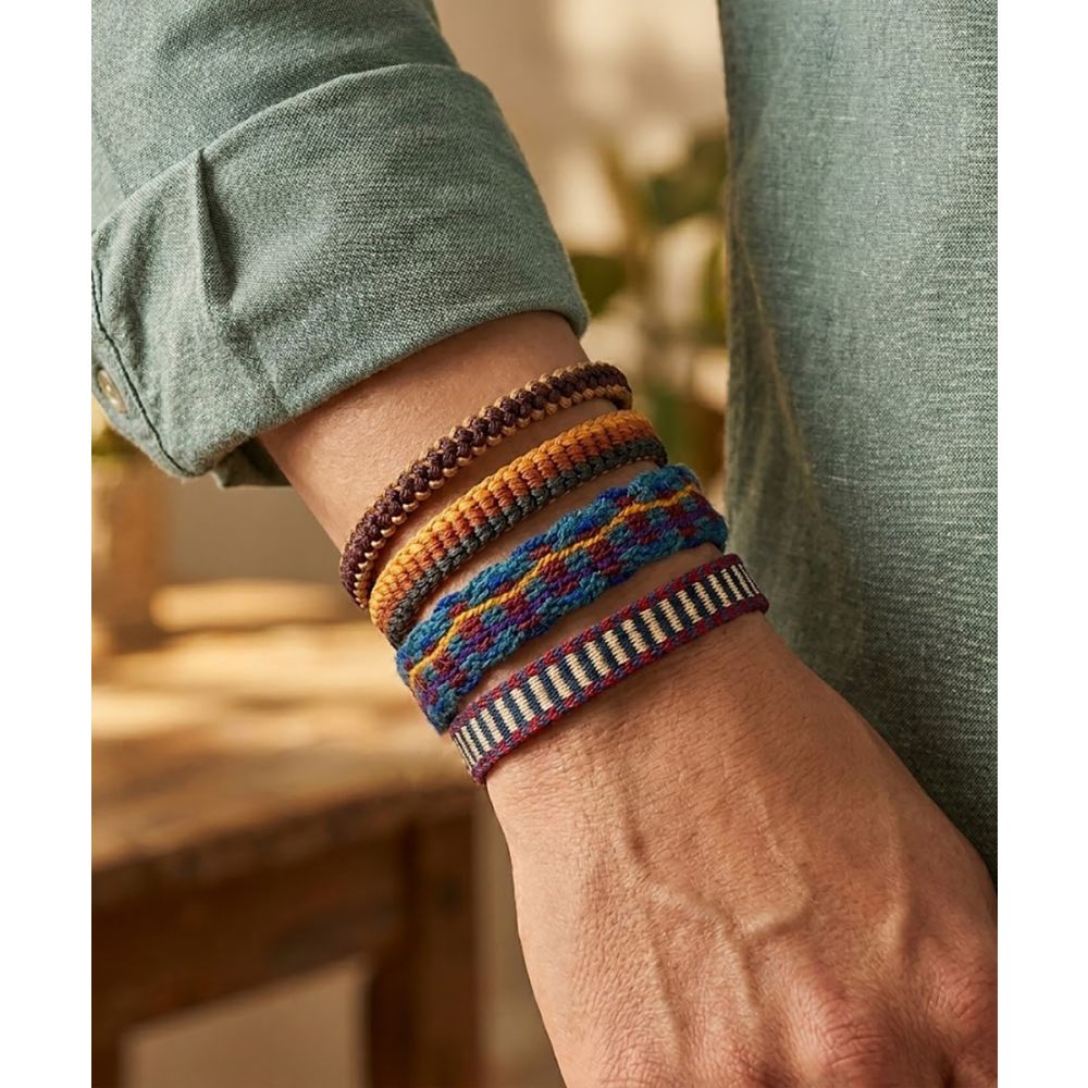 SET PULSERAS - AZUL Y MARRÓN