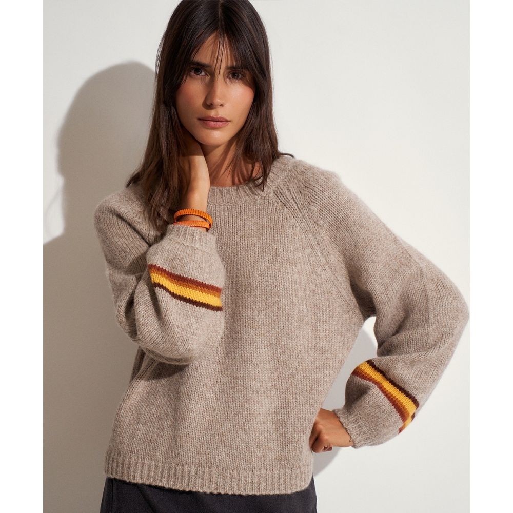 JERSEY ELVIRA DE BABY ALPACA - TOPO