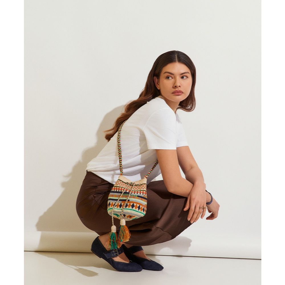 Crossbody Bag M - RAVEN - DARK GREEN & DARK BLUE