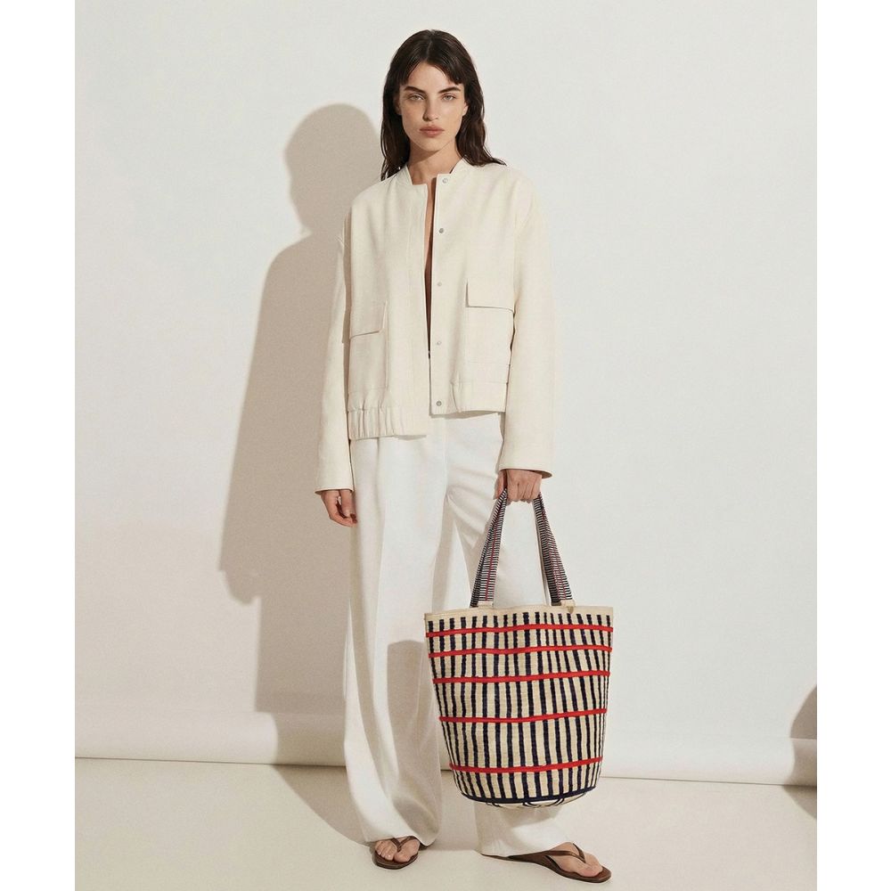 CALA BAG - PEACOCK - BEIGE & NAVY