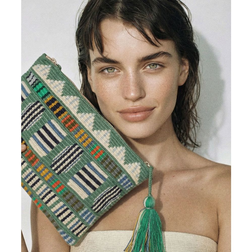 BOLSO DE MANO -  ARIES - VERDE