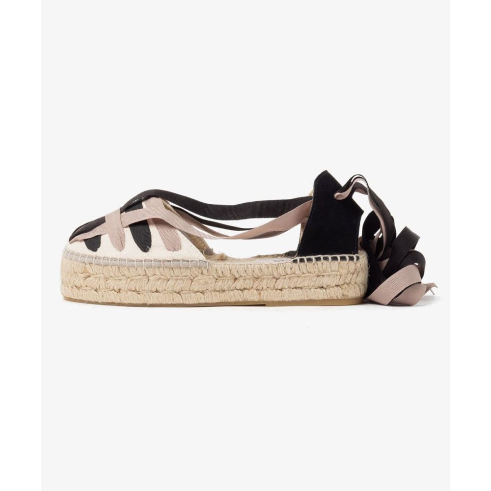 ESPADRILLLE VALENCIANA - BEIGE & BLACK