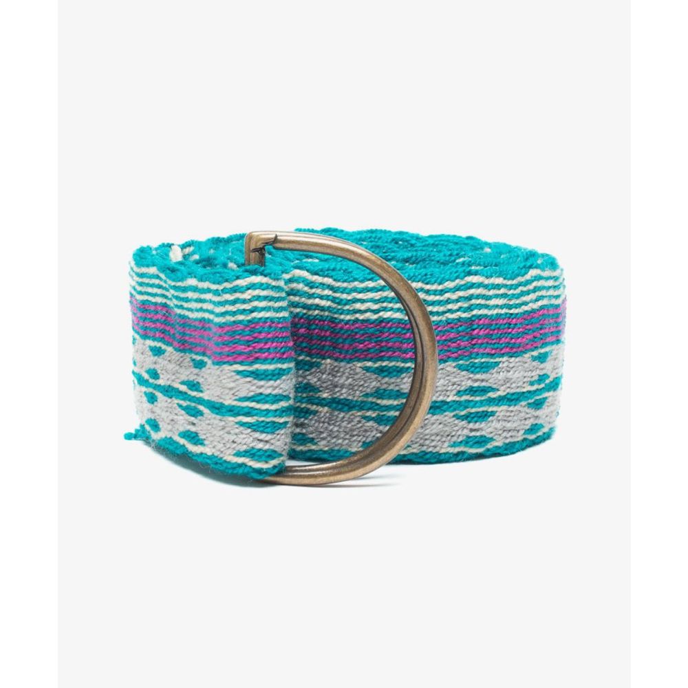 Buckle belt - TURQUOISE & MAGENTA