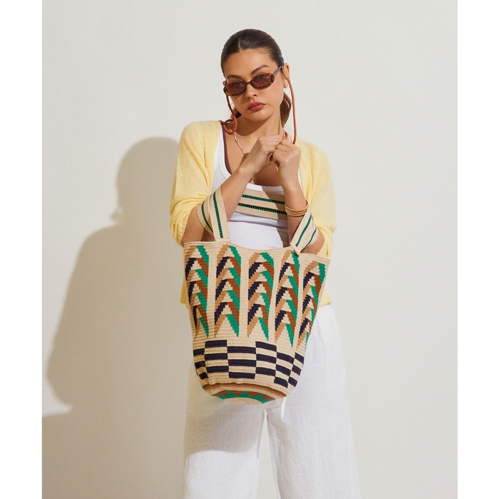 BOLSO CALA -  DUCK - MARINO & VERDE