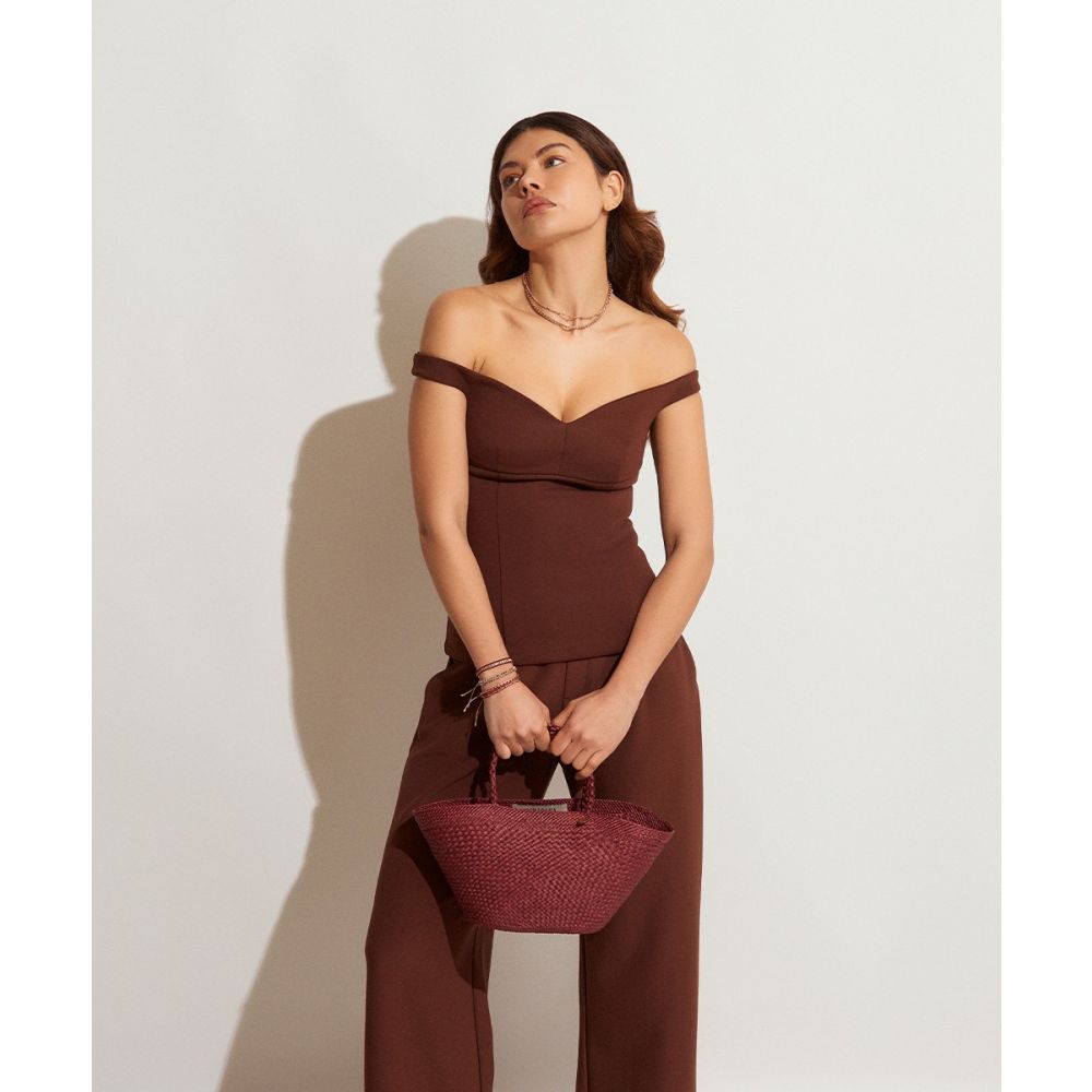 Iraca Bag - Santa Barbara - BURGUNDY