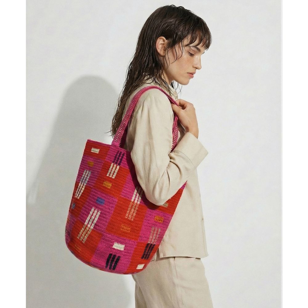 CALA BAG- WOLF - FUCHSIA & RED