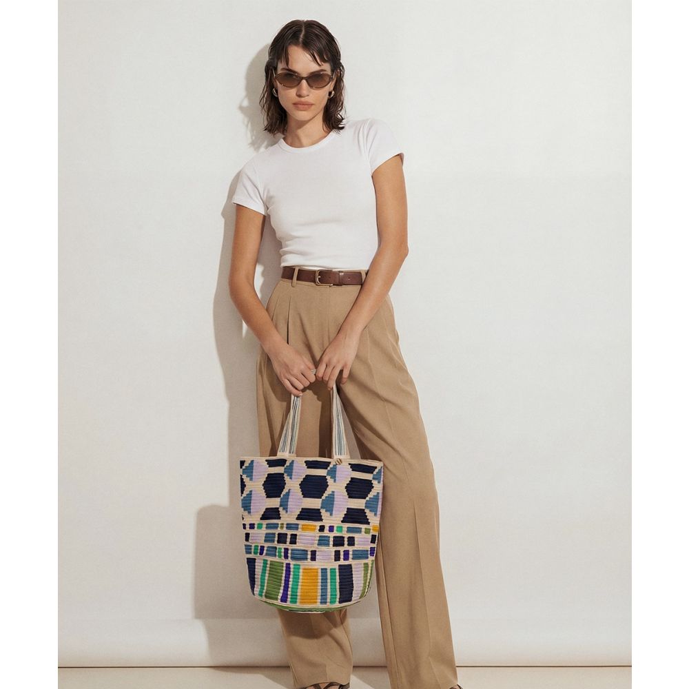 CALA BAG - RIVER - NAVY & LILAC