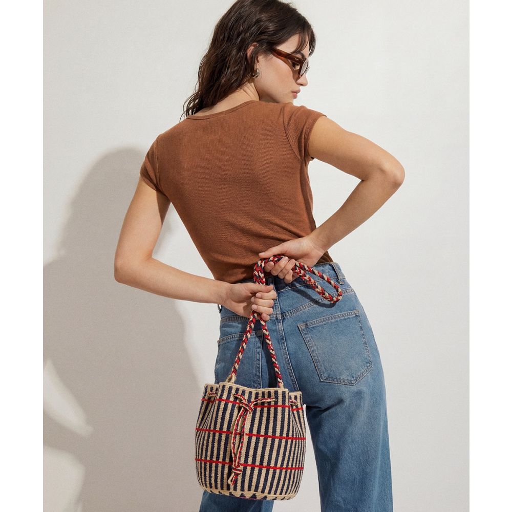 MITRA Bag - PEACOCK - BEIGE & NAVY