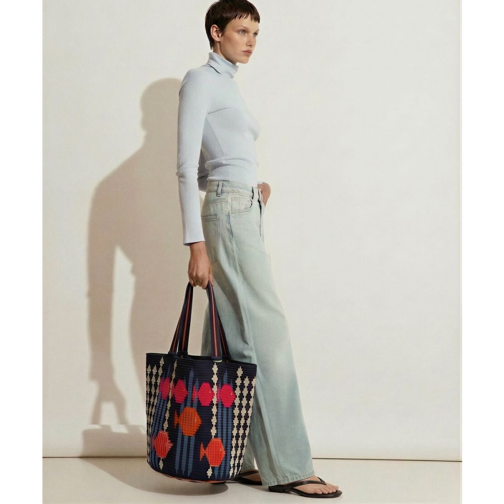 Tote Bag - CEPHEUS - NAVY & PINK