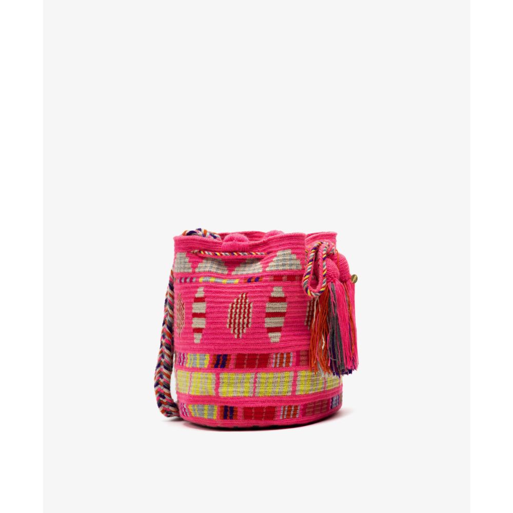 Crossbody Bag M - ARIES - FUCHSIA & RED