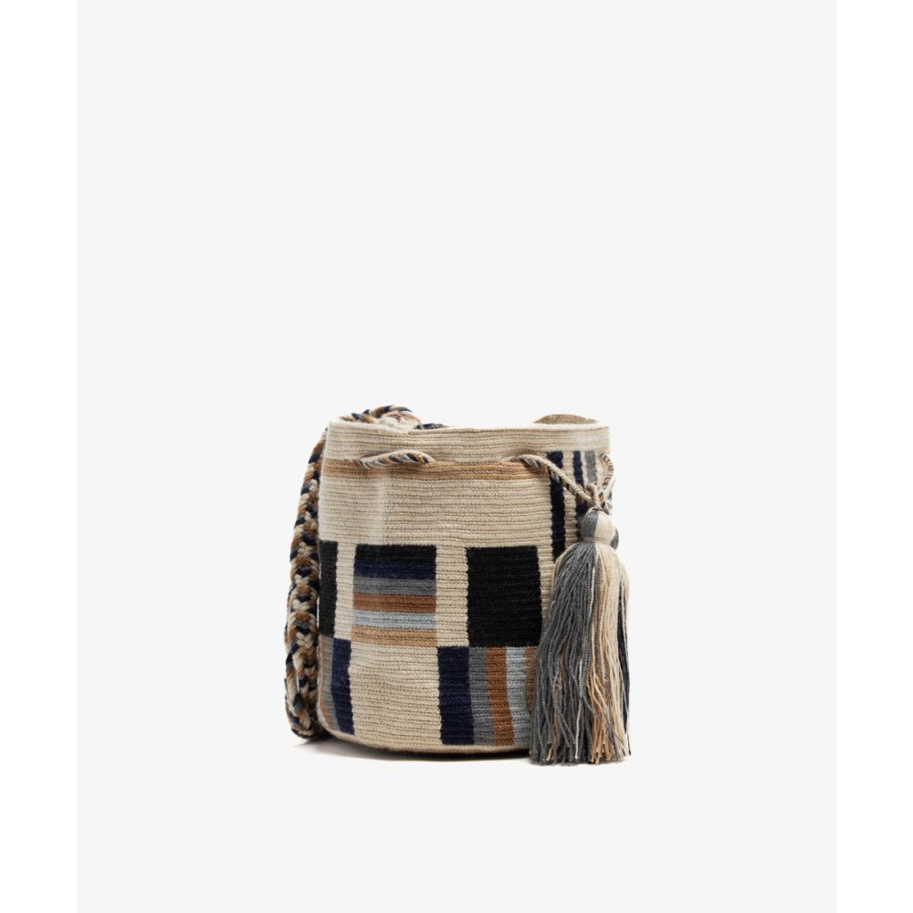 BOLSO CRUZADO M - CAPRICORNUS - BEIGE & TOSTADO