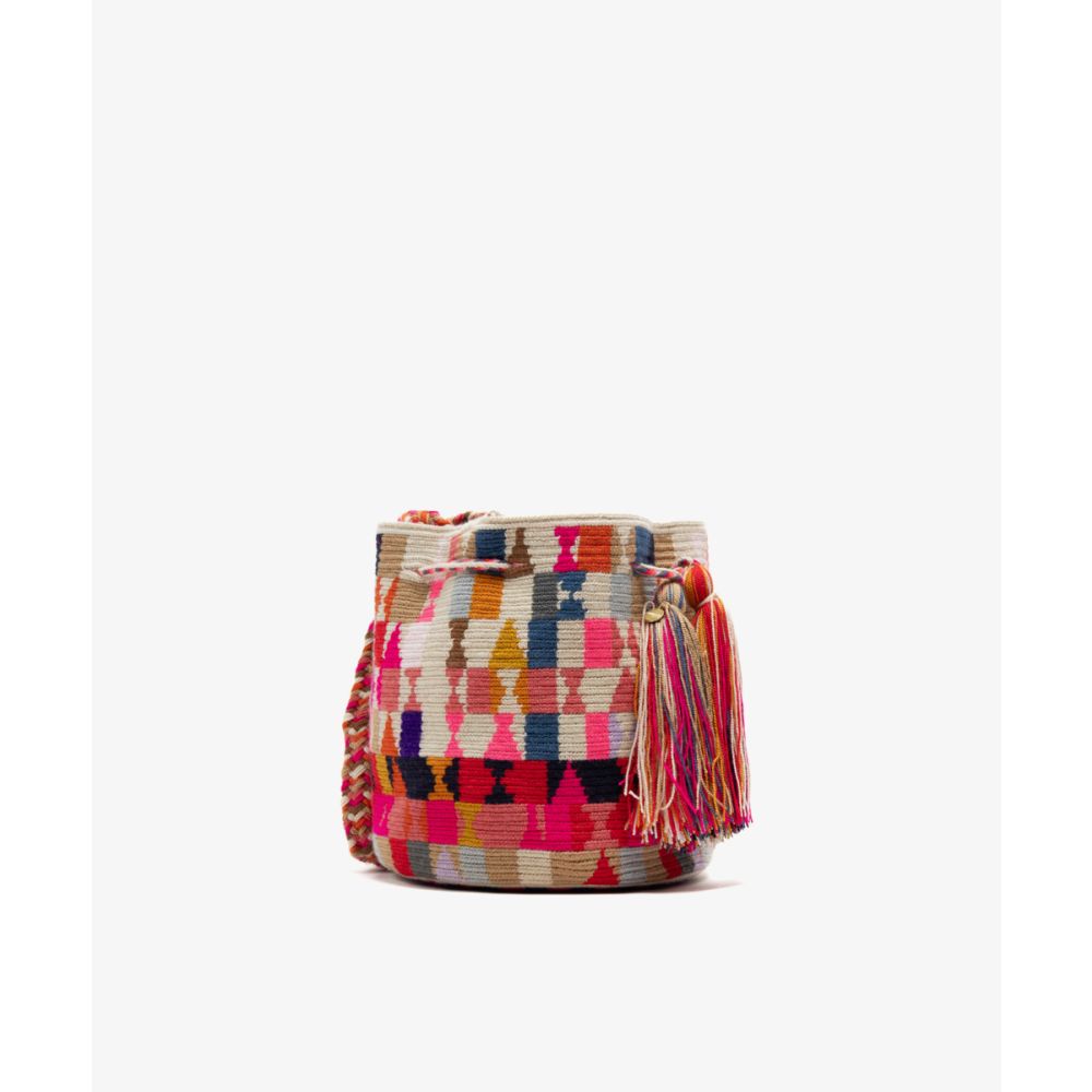 Crossbody Bag M - HARE - FUCHSIA & MULTICOLOR