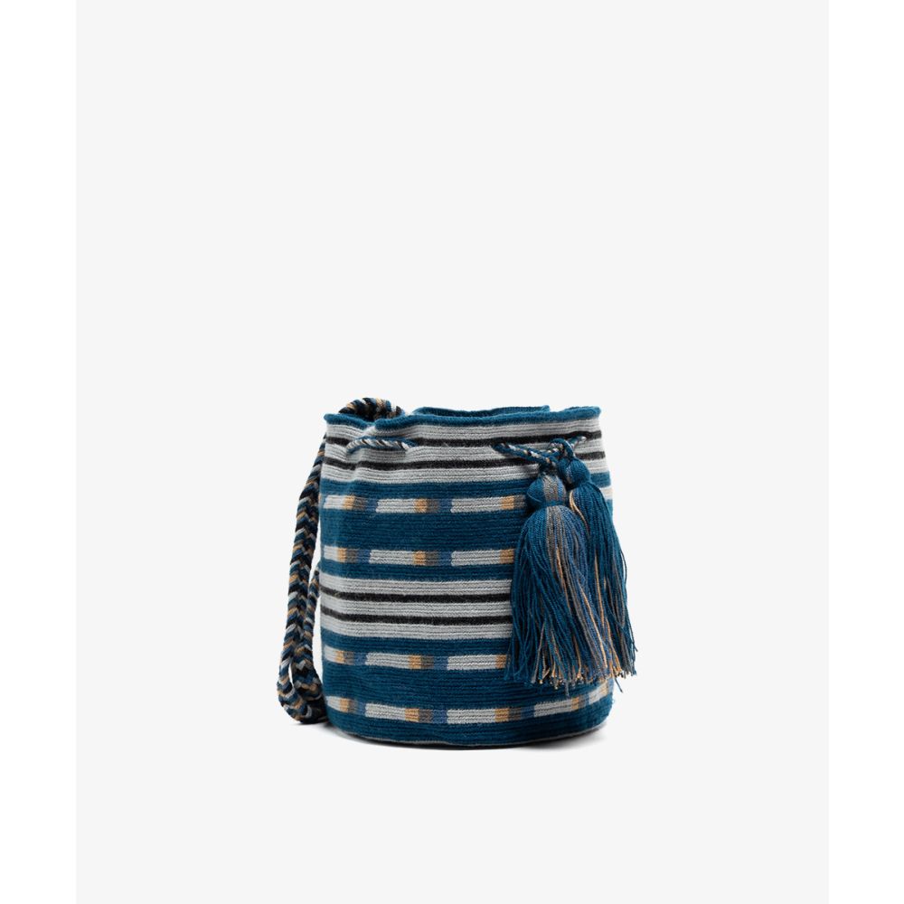Crossbody Bag M - ANTLIA- BLUE & TOAST